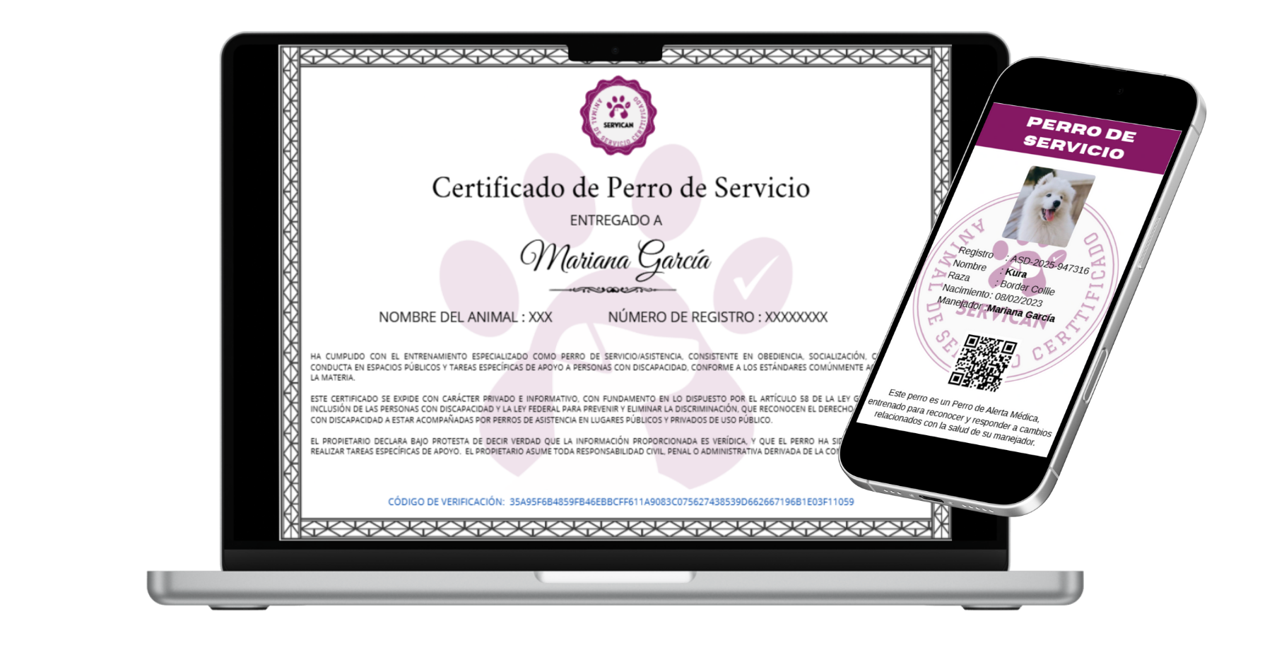 Credencial y Certificado Servican